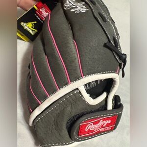Rawlings Storm Softball Glove with Pink Trim